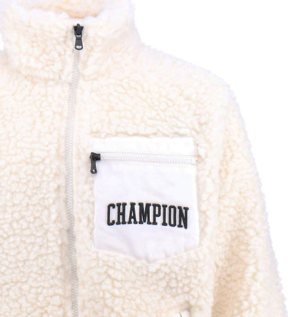 Champion Fashion Fleece Jacket - Full Zip Top - White