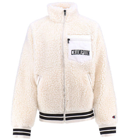 Champion Fashion Fleece Jacket - Full Zip Top - White