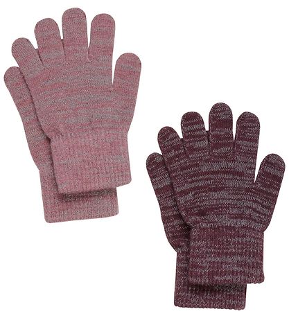 CeLaVi Gloves - Wool/Polyester - 2-Pack - Rose Brown w. Reflex