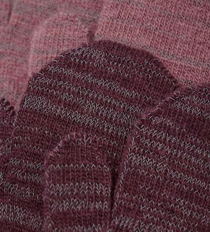 CeLaVi Fäustlinge - Wolle/Polyester - 2er-Pack - Rose Brown m. R
