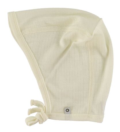 Smallstuff Ungbarnahúfa - Ull - Off White