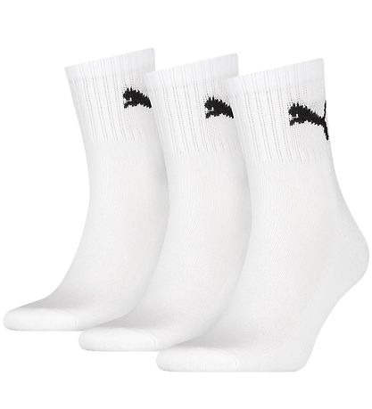 Puma Socks - Short Crew - 3-Pack - White