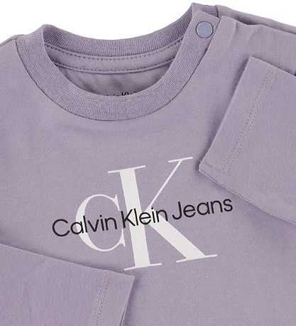 Calvin Klein Blouse - Monogram - Smoky Lilac