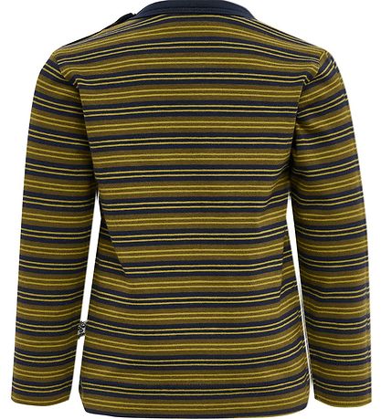 Hummel Bluse - HmlUnited T-Shirt L/s - Gestreift - Black Iris/Gr