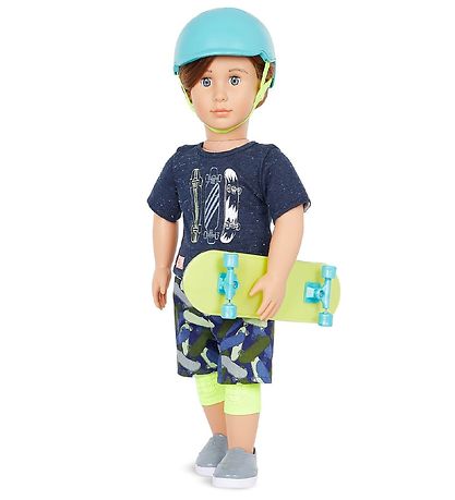 Our Generation Doll - 46 cm - Theodore w. Skateboard