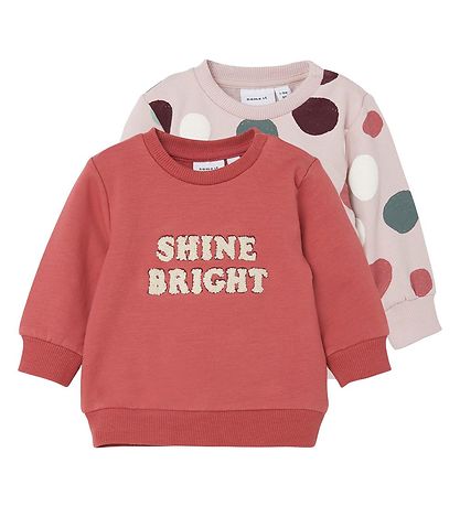 Name It Sweatshirt - NbfOfane - 2er-Pack - Brüniertes Flieder