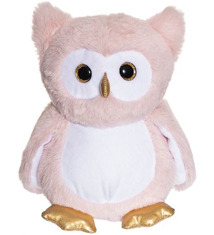 Teddykompaniet Soft Toy Glow In The Dark Owl 23 cm Pink KW IE