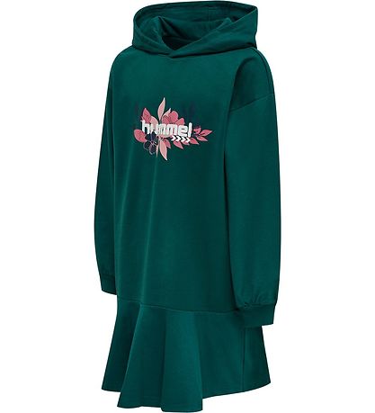 Hummel Kleid - hmlSaga Hoodie -Kleid - Deep Teal