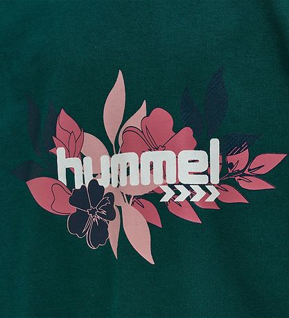 Hummel Kleid - hmlSaga Hoodie -Kleid - Deep Teal