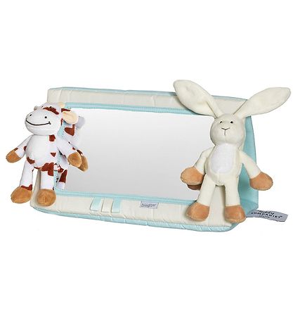 Teddykompaniet Baby Mirror - Rabbit and Cow