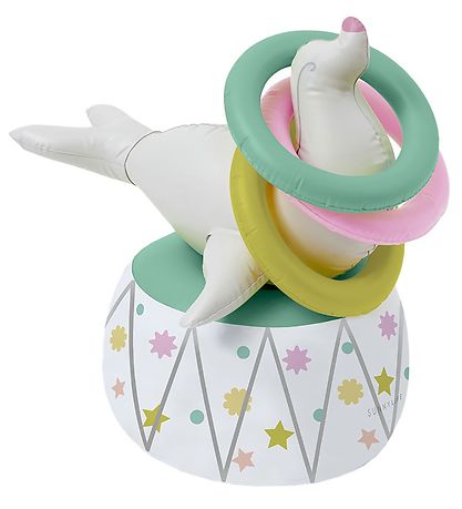 SunnyLife Game - Ring Toss Game - Inflatable Ring Toss - White