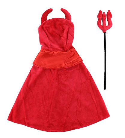 Den Goda Fen Costume - Devil Cloak - Red
