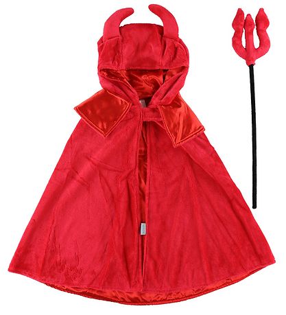 Den Goda Fen Costume - Devil Cloak - Red