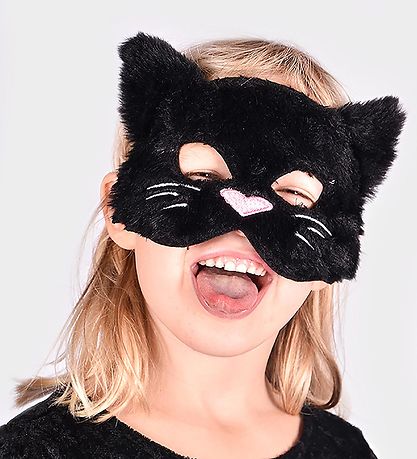 Den Goda Fen Maskeradkläder - Mask Katt - Svart