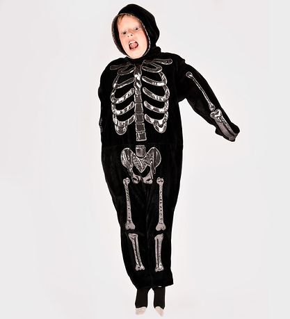 Den Goda Fen Costume - Skeleton - Black