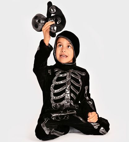 Den Goda Fen Kostuum - Skelet - Zwart