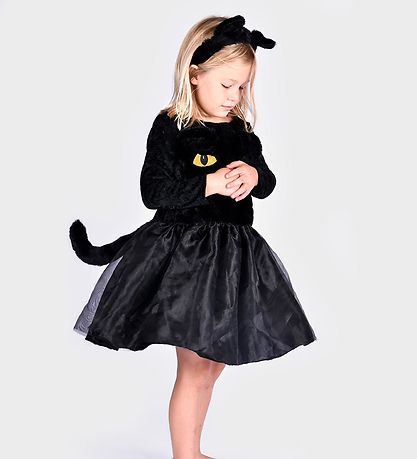 Den Goda Fen Kostüm - Schwarzes Katzenkleid - Schwarz