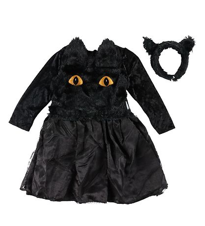 Den Goda Fen Kostüm - Schwarzes Katzenkleid - Schwarz