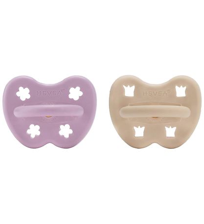 Hevea Schnuller - 3-36 Mt. - 2er-Pack - Naturgummi - Light Orchi