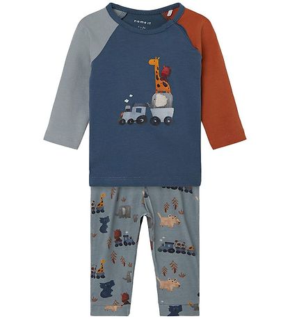 Name It Set - Tröja/Byxor - NbmRon - China Blue