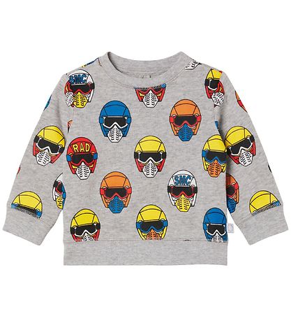 Stella McCartney Kids Sweatshirt - Grau Meliert m. Helme