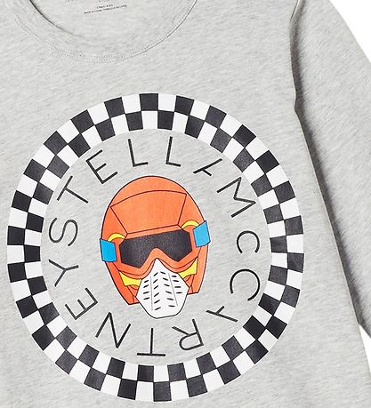 Stella McCartney Kids Kinderbluse - Grau Meliert m. Logo