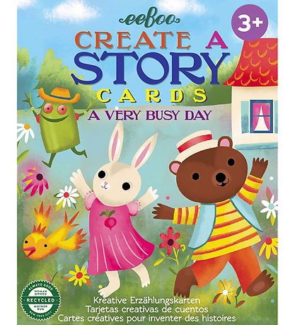 Eeboo Learning Games - Tell A Story Conversation Cards - A Busy 