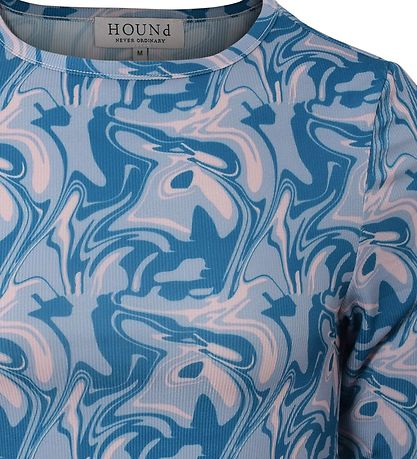 Hound Tröja - Grafisk Topp - Cobalt Blue Mix