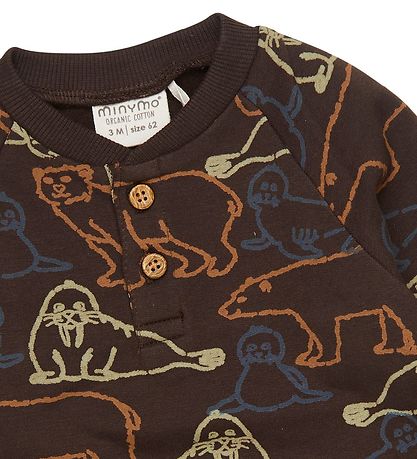 Minymo Sweatshirt - Java m. Valross