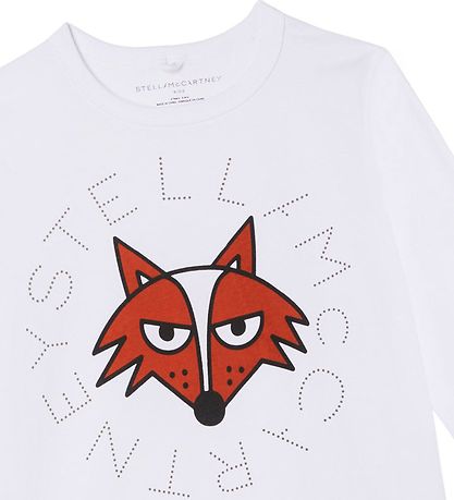 Stella McCartney Kids Blússa - Hvítur M. Refur