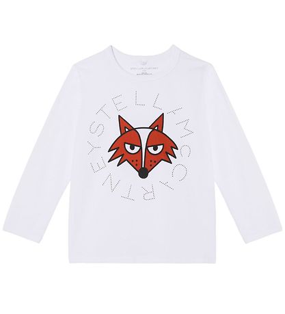 Stella McCartney Kids Blússa - Hvítur M. Refur