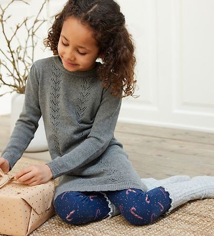 Noa Noa miniature Knee-High Socks - Mini Girl Ducca - Beige/Grey