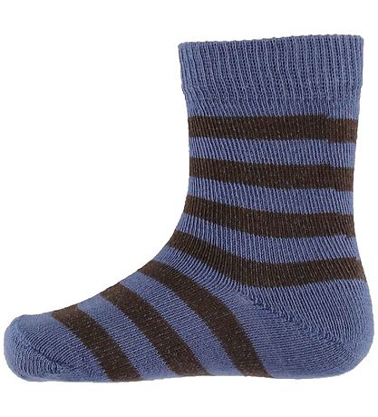 Noa Noa miniature Socks - 2-Pack - Boy Jamie Socks - Blue/Brow