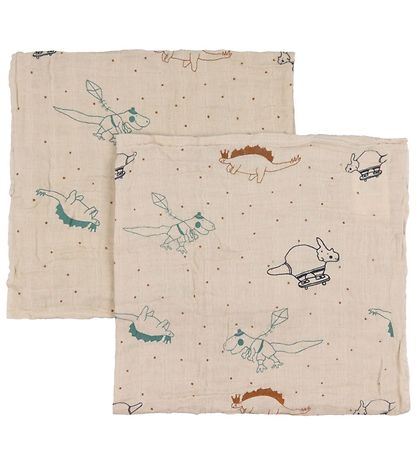 Pippi Baby Muslin Cloths - 6-Pack - 65x65 cm - Deep Lichen Green