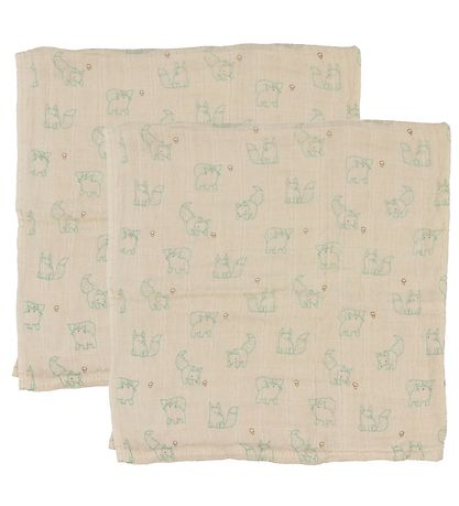 Pippi Muslin Cloths - 6-Pack - 65x65 cm - Almond