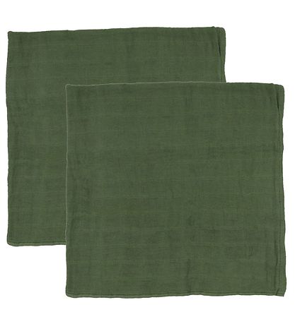 Pippi Muslin Cloths - 8-Pack - 65x65 cm - Deep Lichen Green