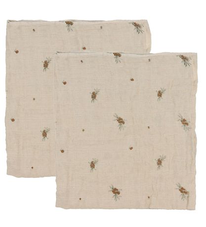 Pippi Muslin Cloths - 8-Pack - 65x65 cm - Deep Lichen Green