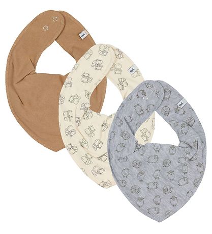 Pippi Baby Bib - 5-Pack - Straw