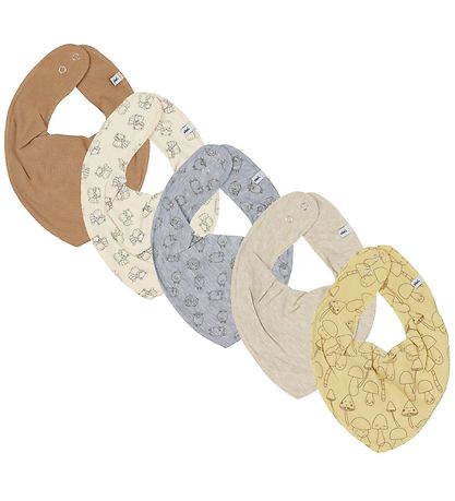 Pippi Baby Bib - 5-Pack - Straw