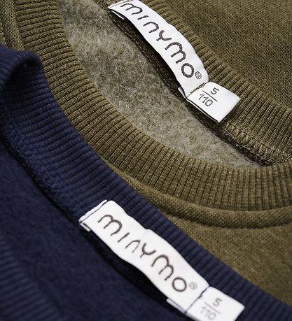 Minymo Sweatshirt - 2-Pack - Dark Olive
