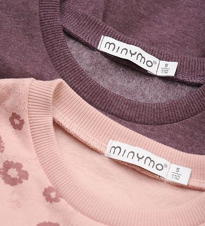 Minymo Robe en Molleton - 2 Pack - Misty Rose