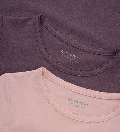 Minymo Bluse - 2er-Pack - Misty Rose