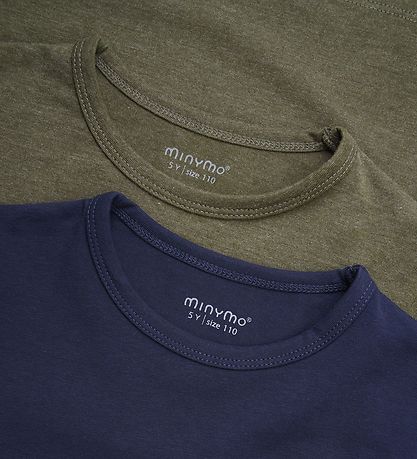 Minymo Blouse - 2-Pack - Dark Olive