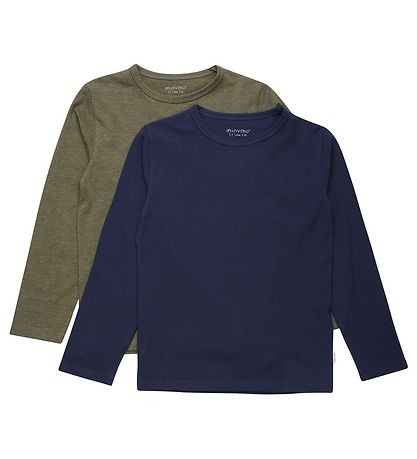 Minymo Blouse - 2-Pack - Dark Olive