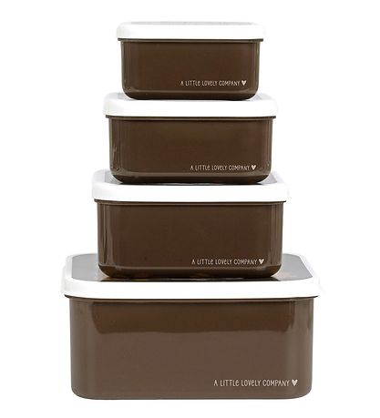 A Little Lovely Company Lunchbox Set - 4 pcs - Bears