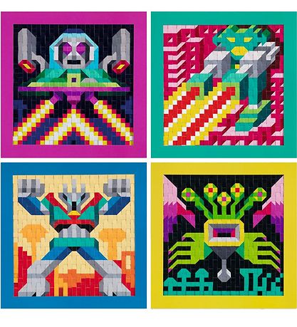 Djeco Creation Set Set - Mosaic Set - Paper - Invaders FSC Mix