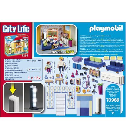 Playmobil City Life - Living room - 70989 - 71 Parts
