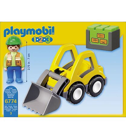 Playmobil 1.2.3 - Graafmachine - 6775 - 3 Onderdelen