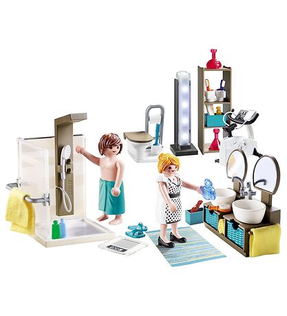 - Badeværelse Playmobil City Life - 9268 - 60 Parties