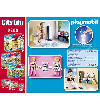 Playmobil City Life - Bathroom - 9268 - 60 Parts